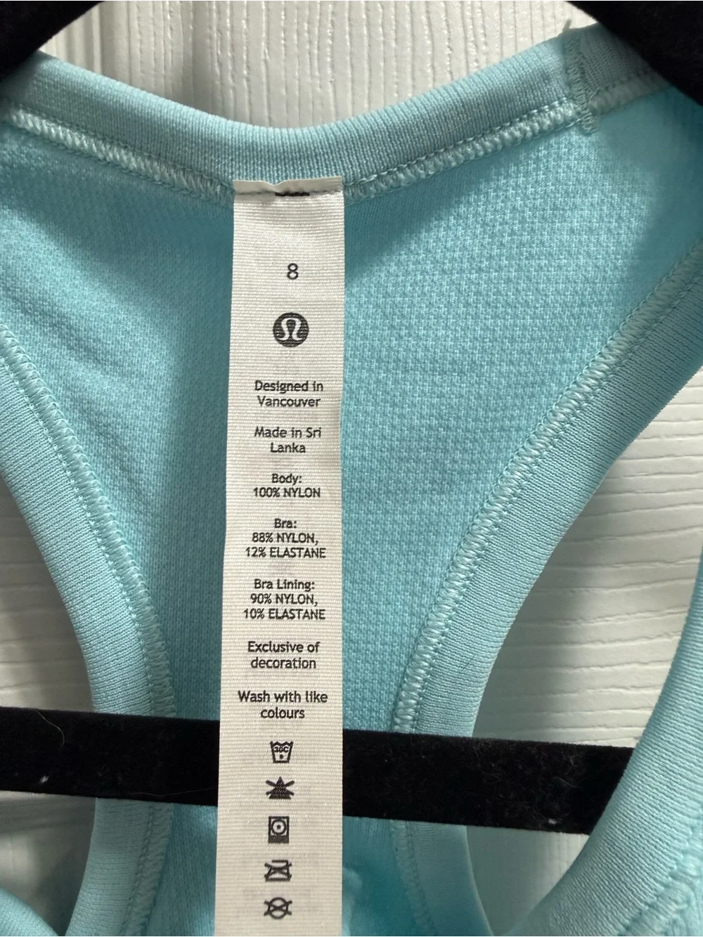 lululemon athletica Ebb to Street Crop Racerback Tank - Light Aqua